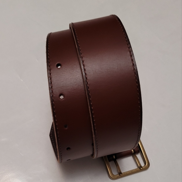 Frye Accessories - Frye 2-Prong Leather Jeans Belt size Small RUSTCOPPER 44mm